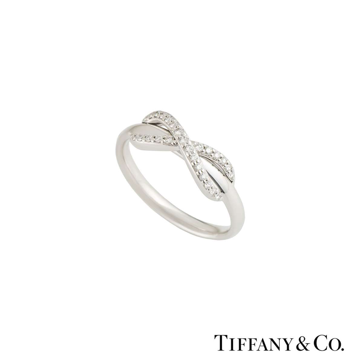 tiffany infinity ring white gold